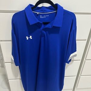 Under Armour Men's Royal Blue Polo